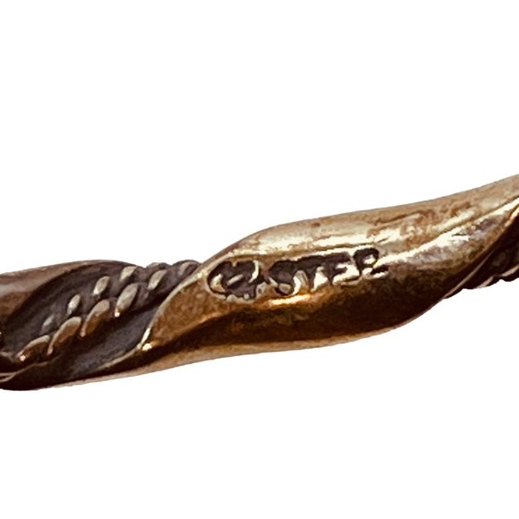 Pair Of Twisted Sterling Silver Cuff Bracelets - Picture 6 of 6